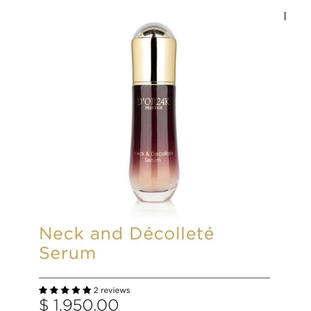 🔥 BUNDLE DEAL- D’or24k Neck & Décolleté Serum and Cream 🔥 - Picture 6 of 12